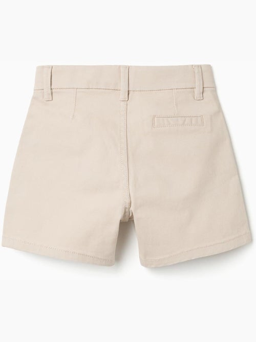 Short chino midi en sergé avec poches - Kiabi