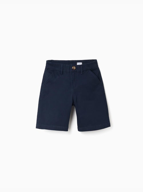 Short chino midi en sergé avec poches - Kiabi