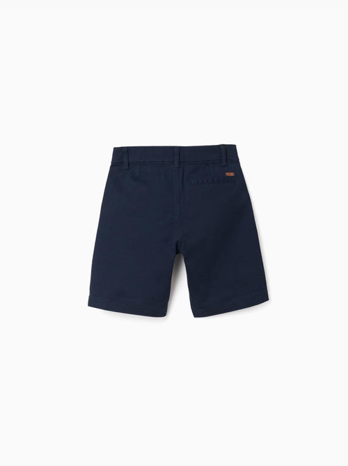 Short chino midi en sergé avec poches - Kiabi