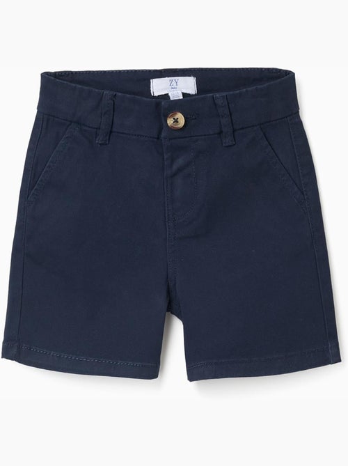 Short chino midi en sergé avec poches - Kiabi
