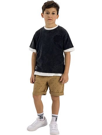 Short chino motif/style imprimé - minoti