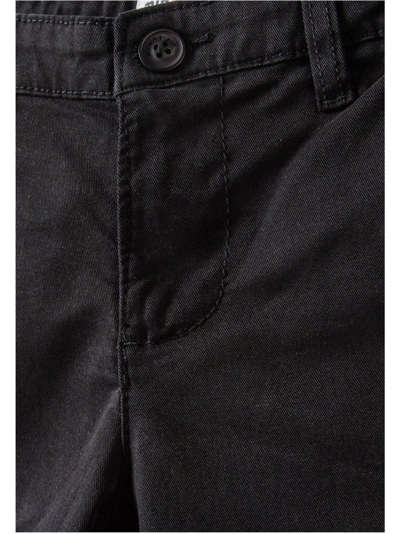 Short chino motif/style uni - minoti Noir - Kiabi