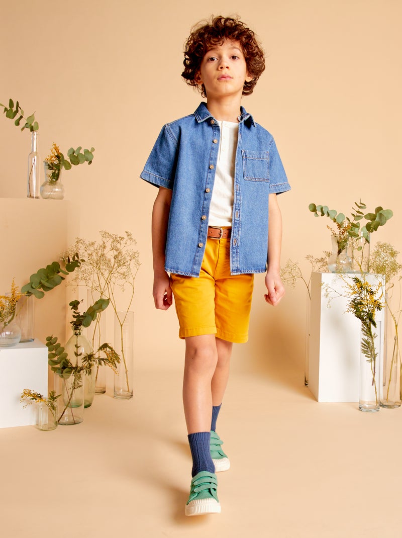 Short chino Moutarde - Kiabi