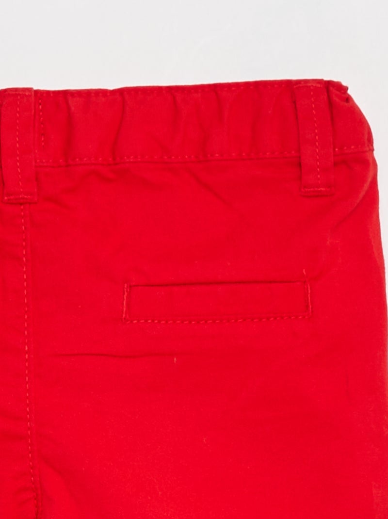 Short chino Rouge - Kiabi
