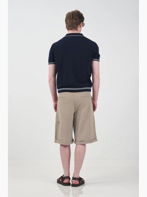 Short chino taille mi-haute jambes larges avec poches giesto - Kiabi Short chino taille mi-haute jambes larges avec poches giesto - Kiabi
