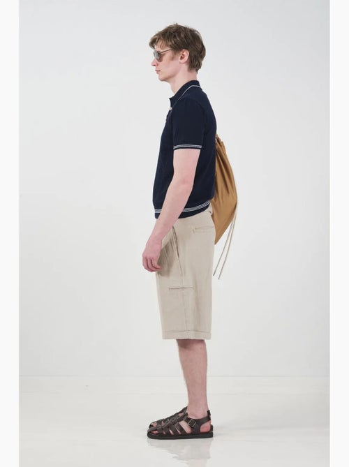 Short chino taille mi-haute jambes larges avec poches giesto - Kiabi Short chino taille mi-haute jambes larges avec poches giesto - Kiabi