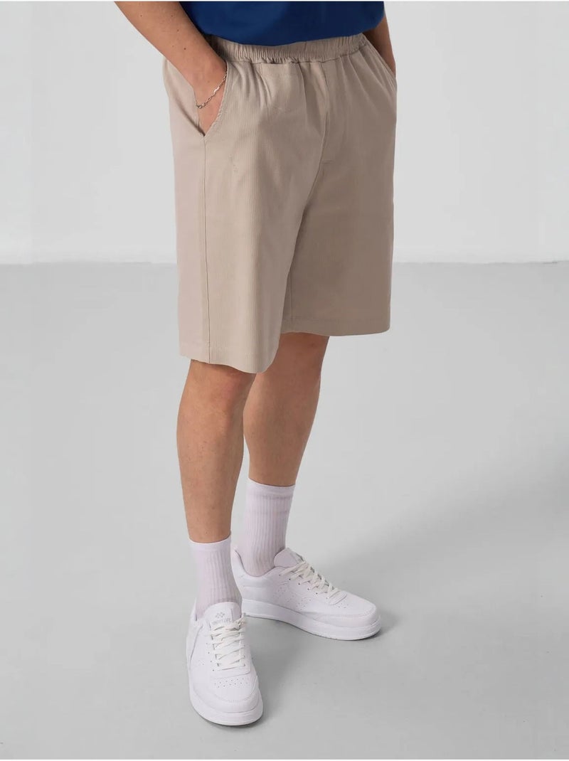 Short chino tissé pour homme tommy Beige argile - Kiabi