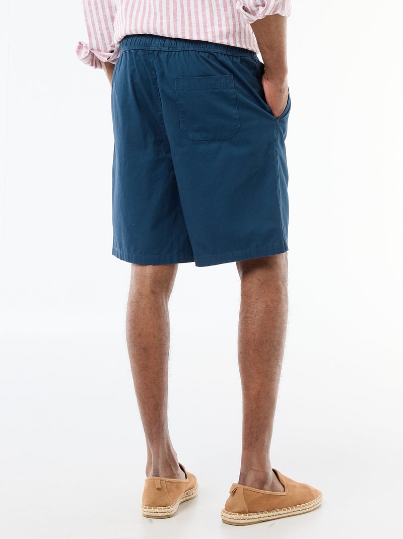 Short chino uni Bleu - Kiabi
