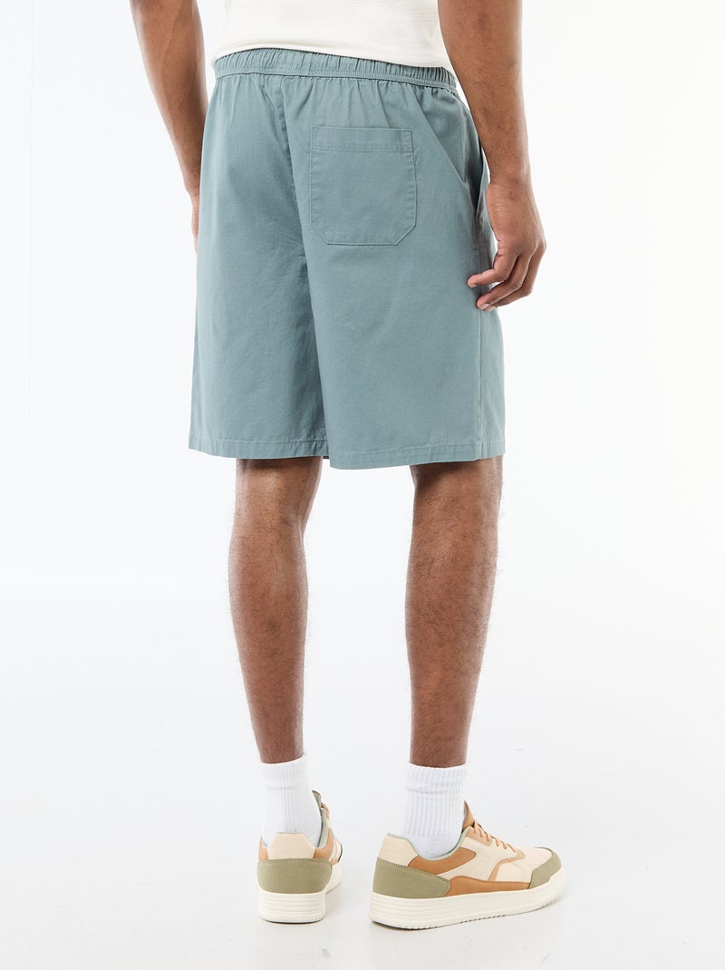 Short chino uni Bleu - Kiabi