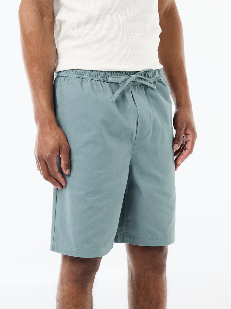 Short chino uni Bleu - Kiabi