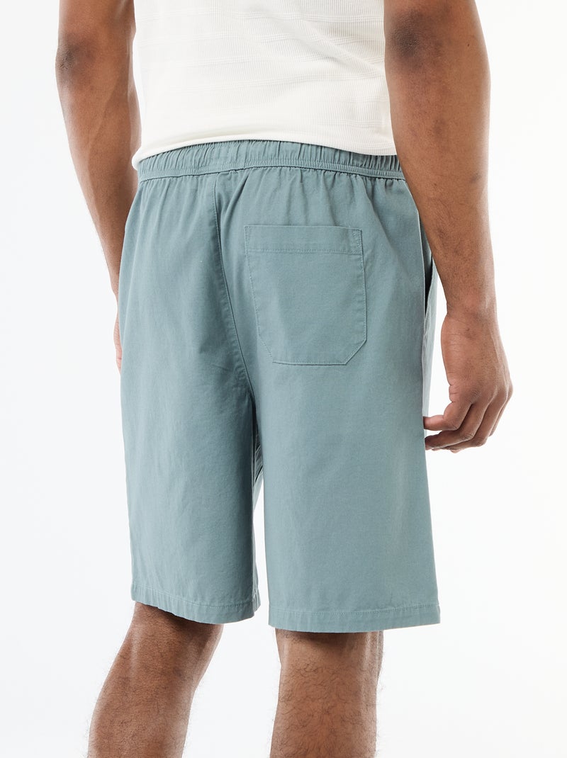 Short chino uni Bleu - Kiabi