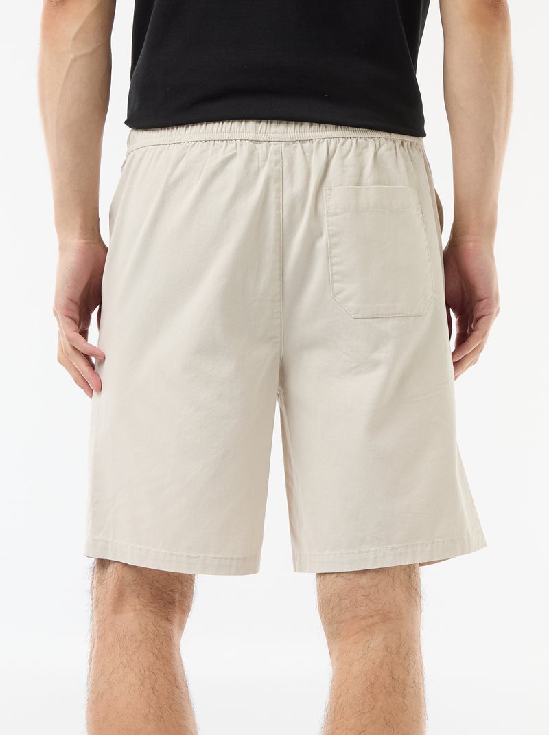 Short chino uni Gris - Kiabi