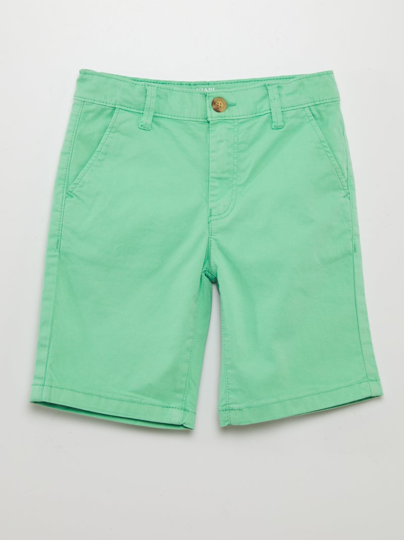 Short chino Vert pomme - Kiabi