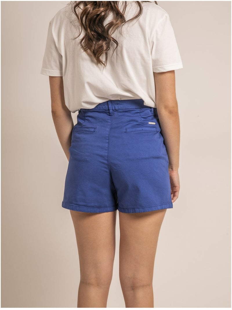 Short chino XIMENA Bleu - Kiabi