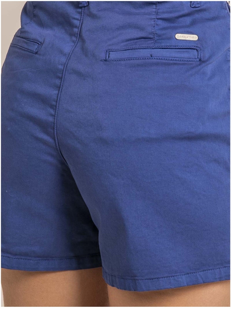 Short chino XIMENA Bleu - Kiabi