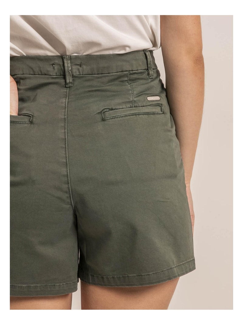 Short chino XIMENA Kaki - Kiabi