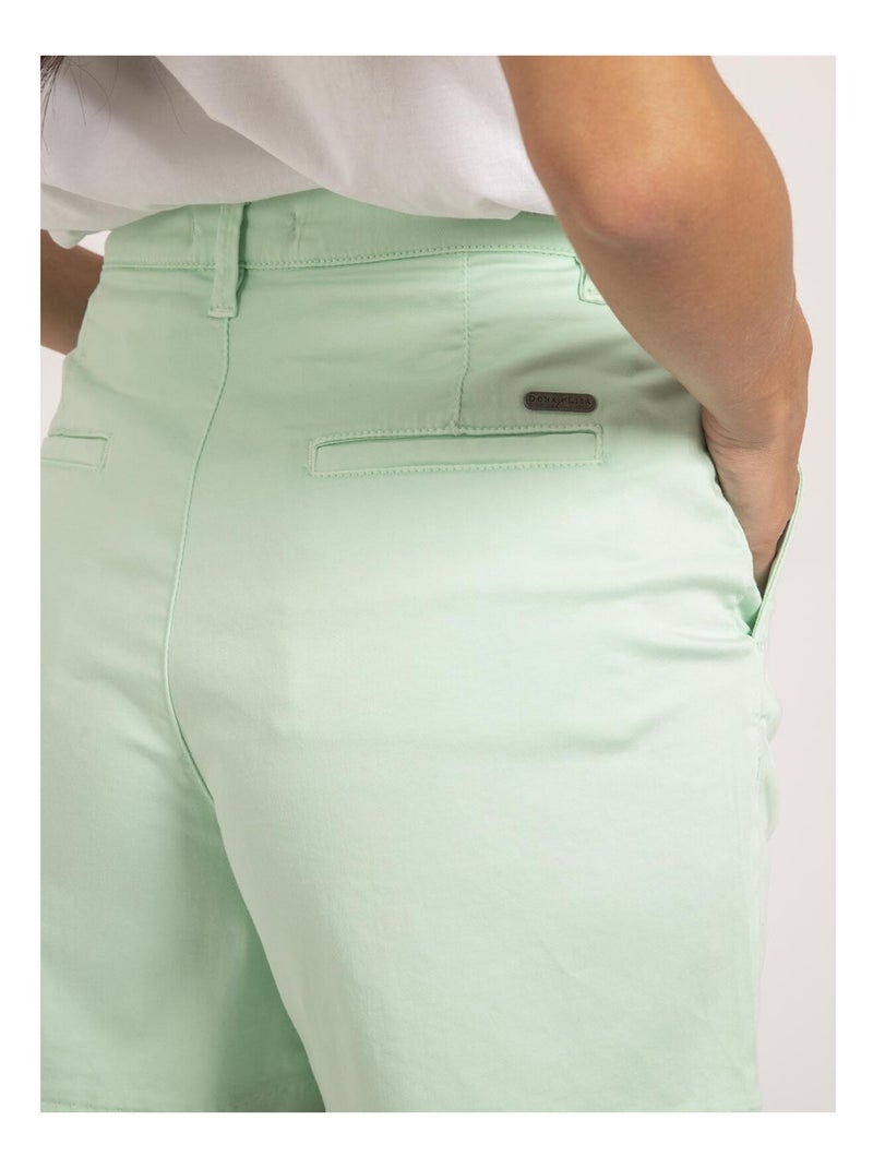 Short chino XIMENA Vert d'eau - Kiabi