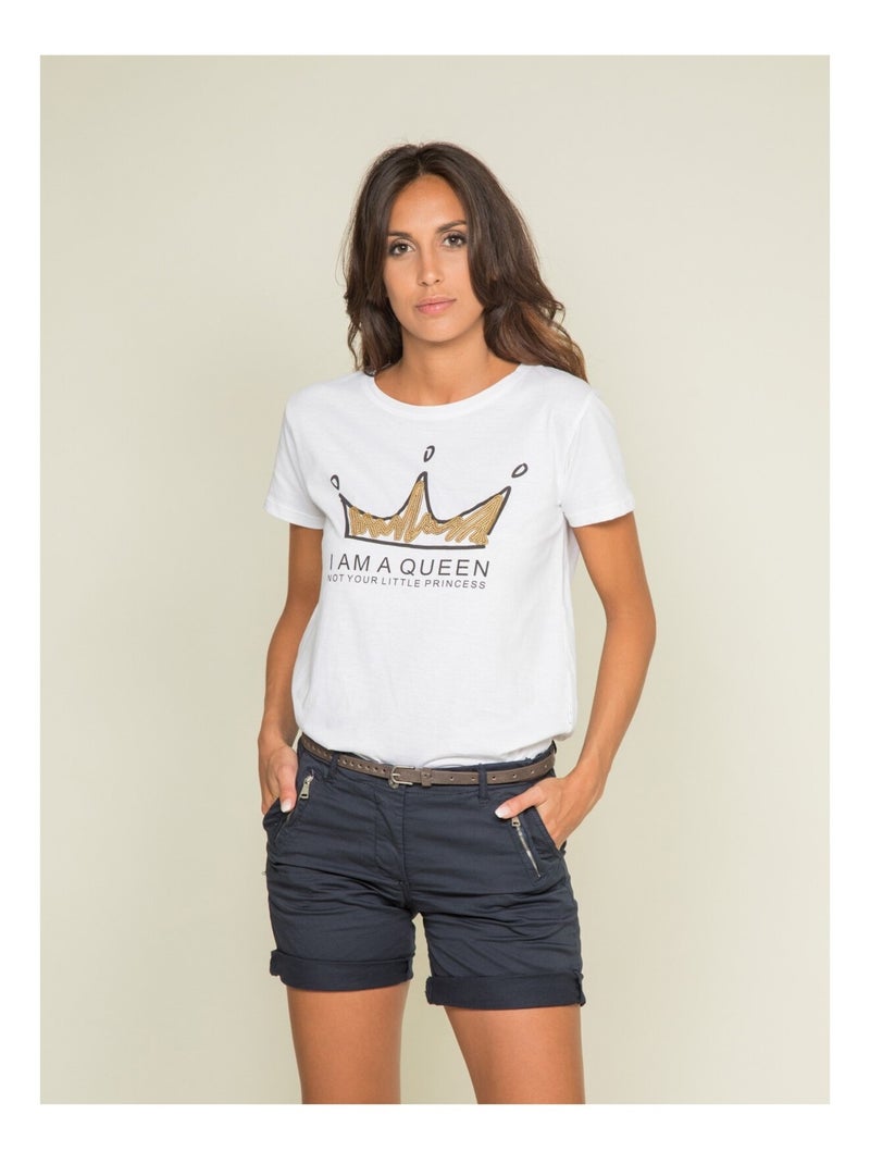 Short chino XORA Bleu marine - Kiabi