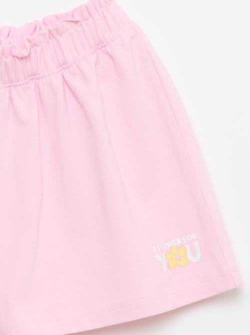 Short coloré avec volants à la taille - Kiabi