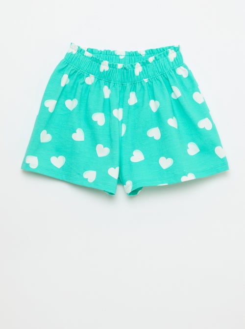 Short coloré avec volants à la taille - Kiabi