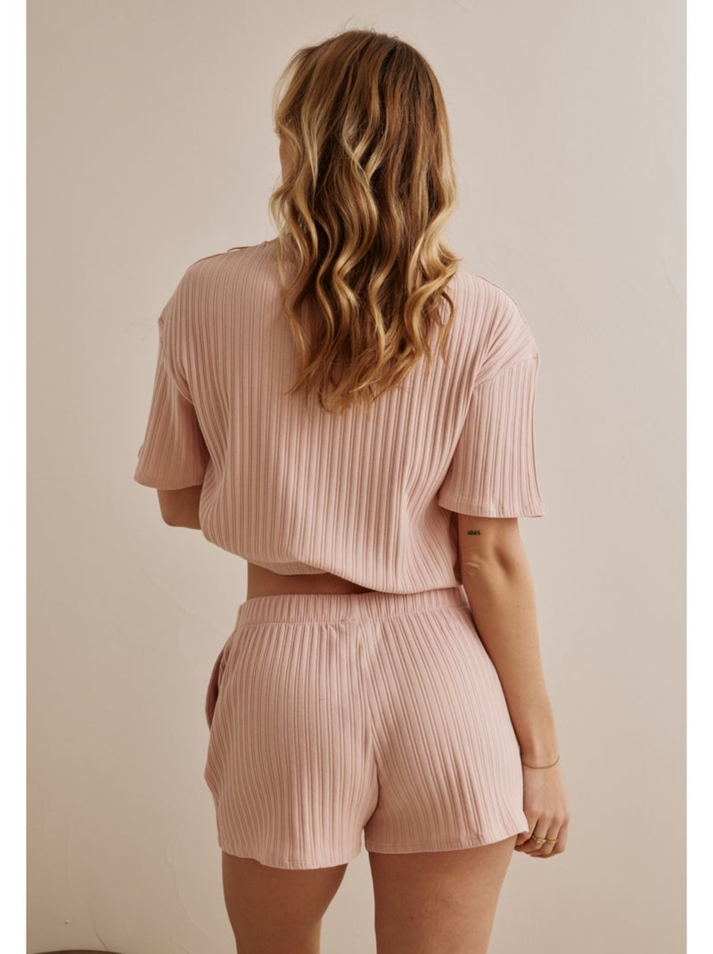 Short côtelé Danaide Rose - Kiabi