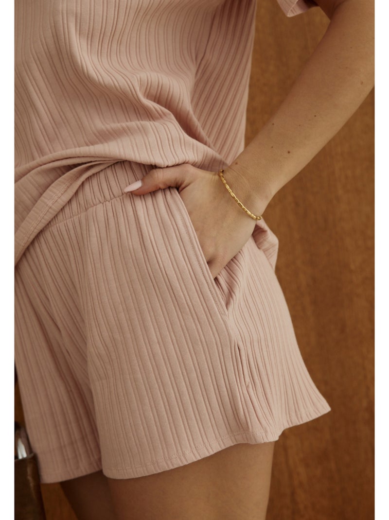Short côtelé Danaide Rose - Kiabi