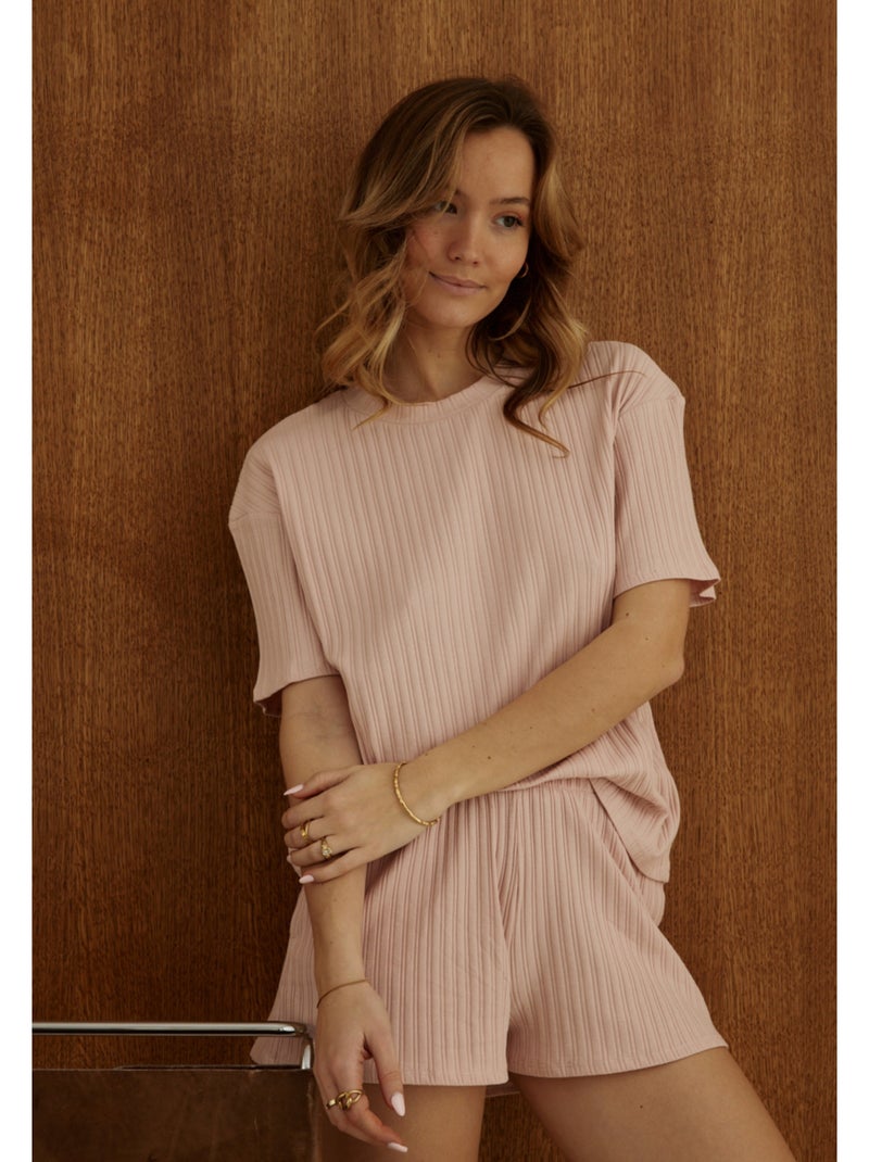 Short côtelé Danaide Rose - Kiabi