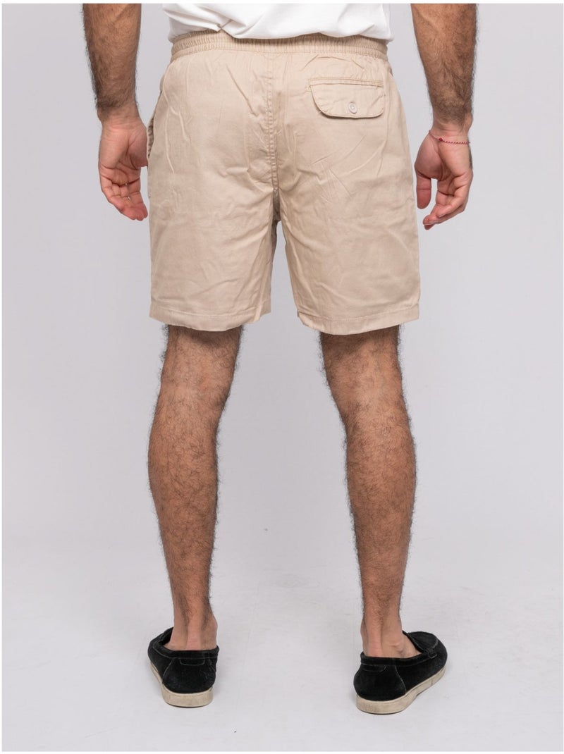 Short coton CASSIS Beige - Kiabi