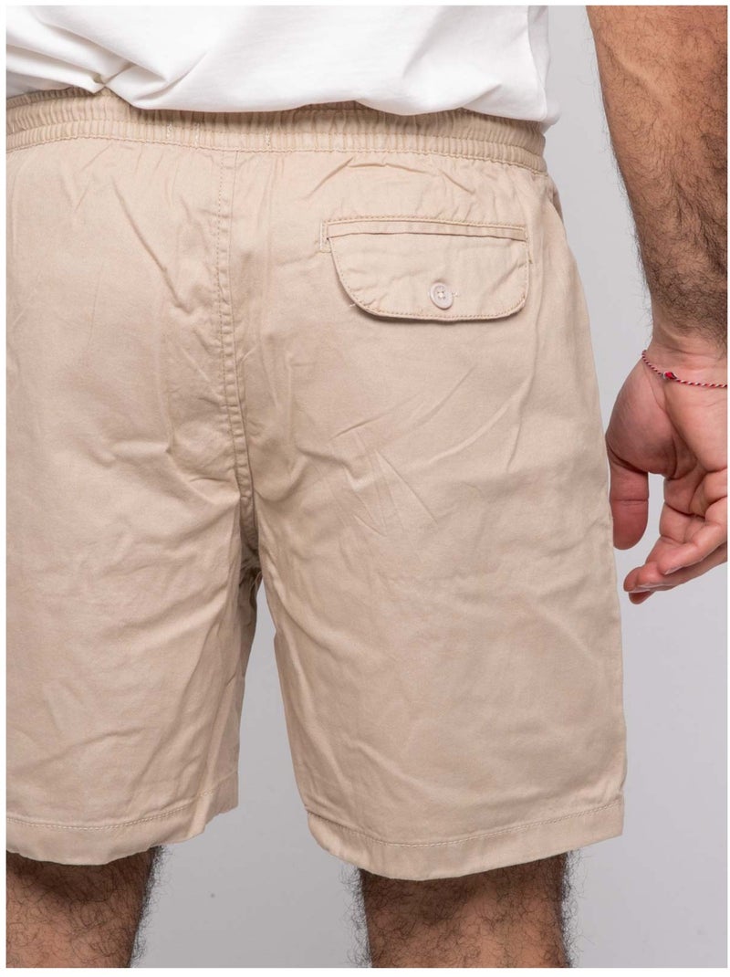 Short coton CASSIS Beige - Kiabi