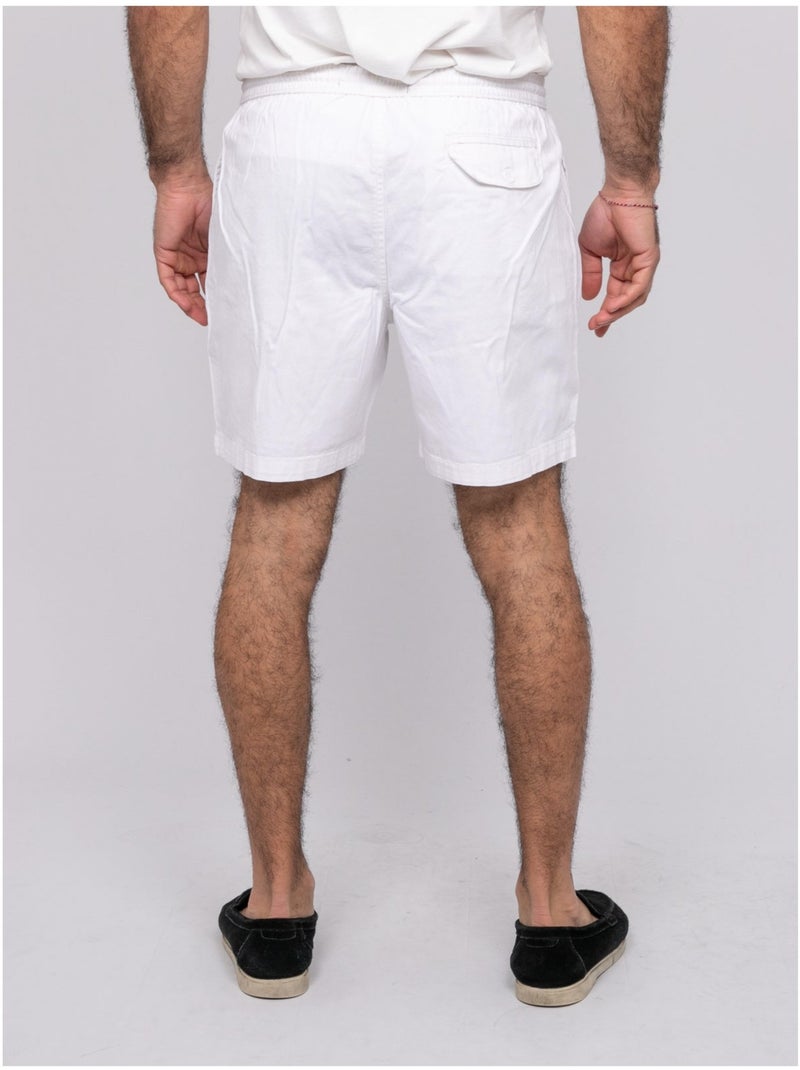 Short coton CASSIS Blanc - Kiabi