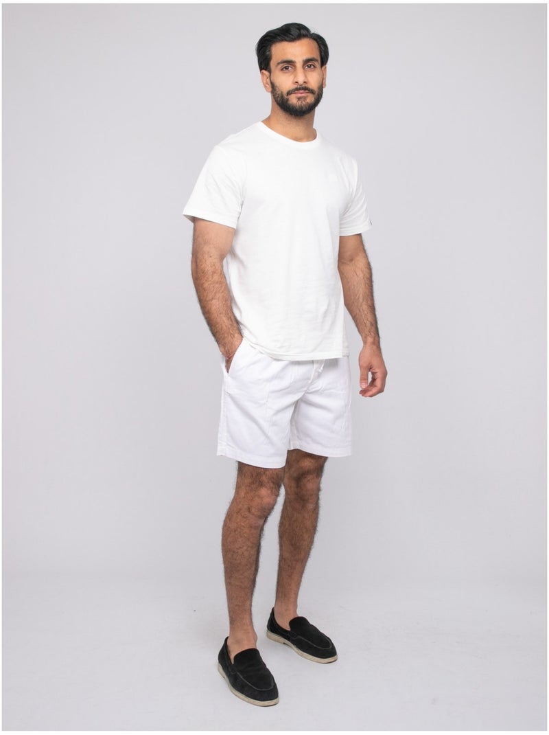 Short coton CASSIS Blanc - Kiabi