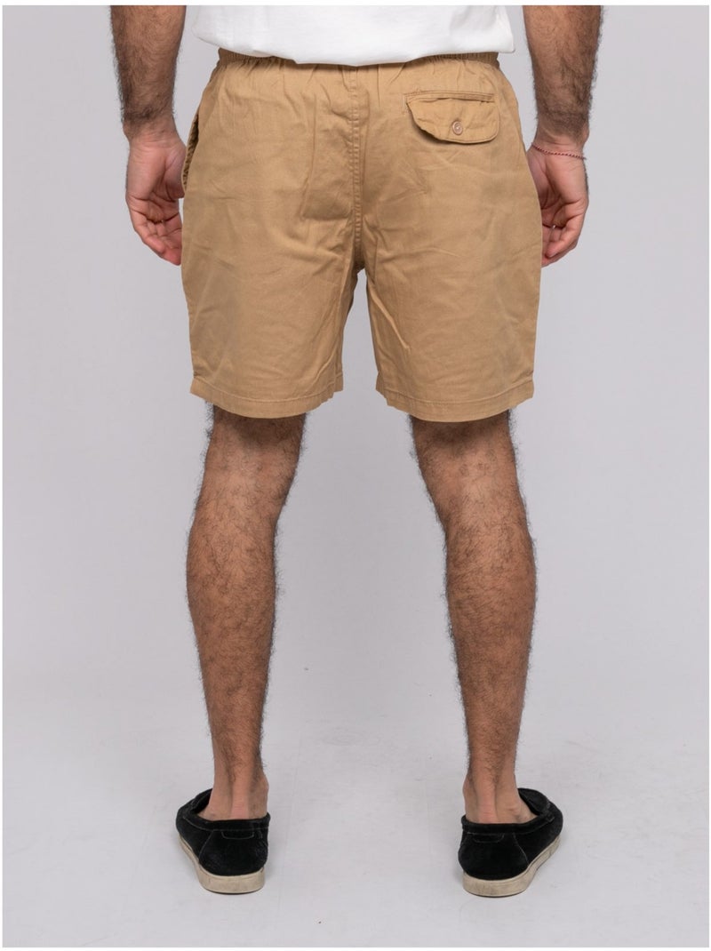 Short coton CASSIS Marron - Kiabi