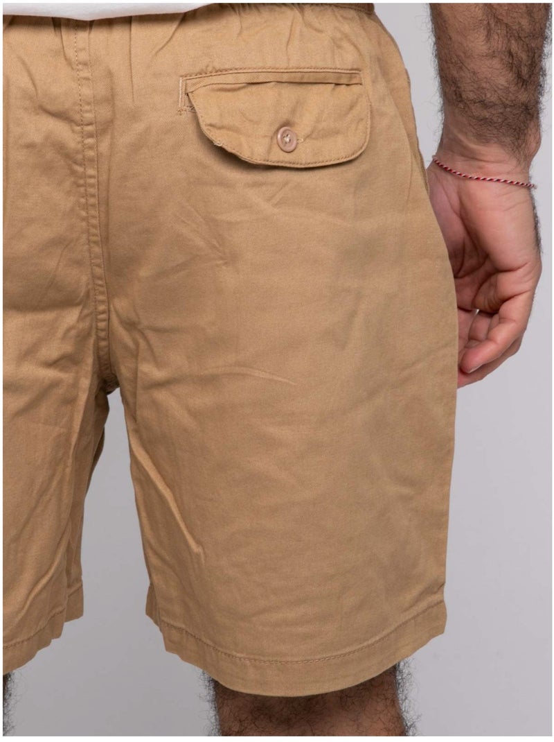 Short coton CASSIS Marron - Kiabi