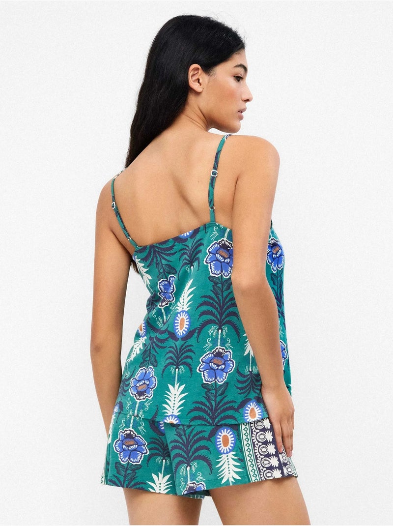 Short coton imprimé ananas Multicolore - Kiabi
