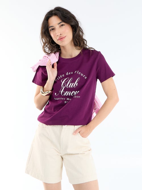 Short coupe courte avec surpiqûres fantaisies - Kiabi