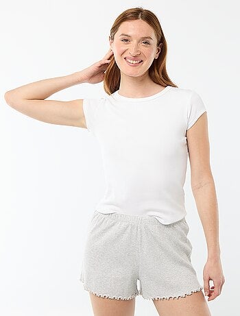 Short court de pyjama 'fleurs' all-over en coton