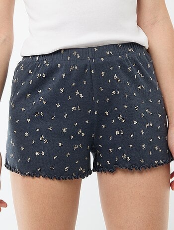 Short court de pyjama 'fleurs' all-over en coton