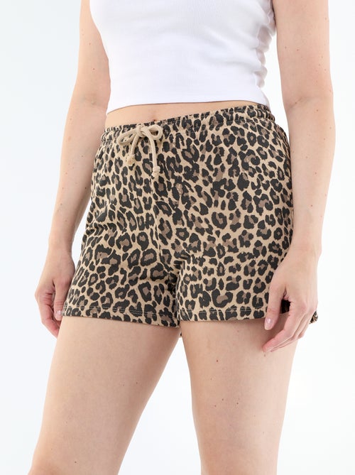Short court en coton uni avec lien - Kiabi Short court en coton uni avec lien - Kiabi