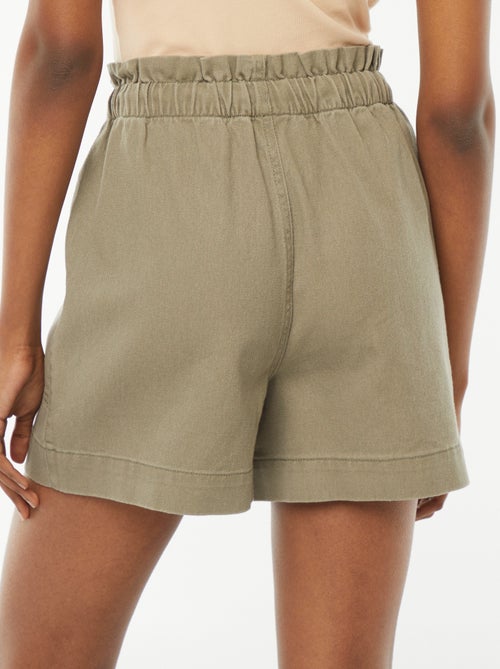 Short court en denim avec grandes poches plaquées - Kiabi