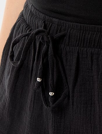 Short court en gaze de coton