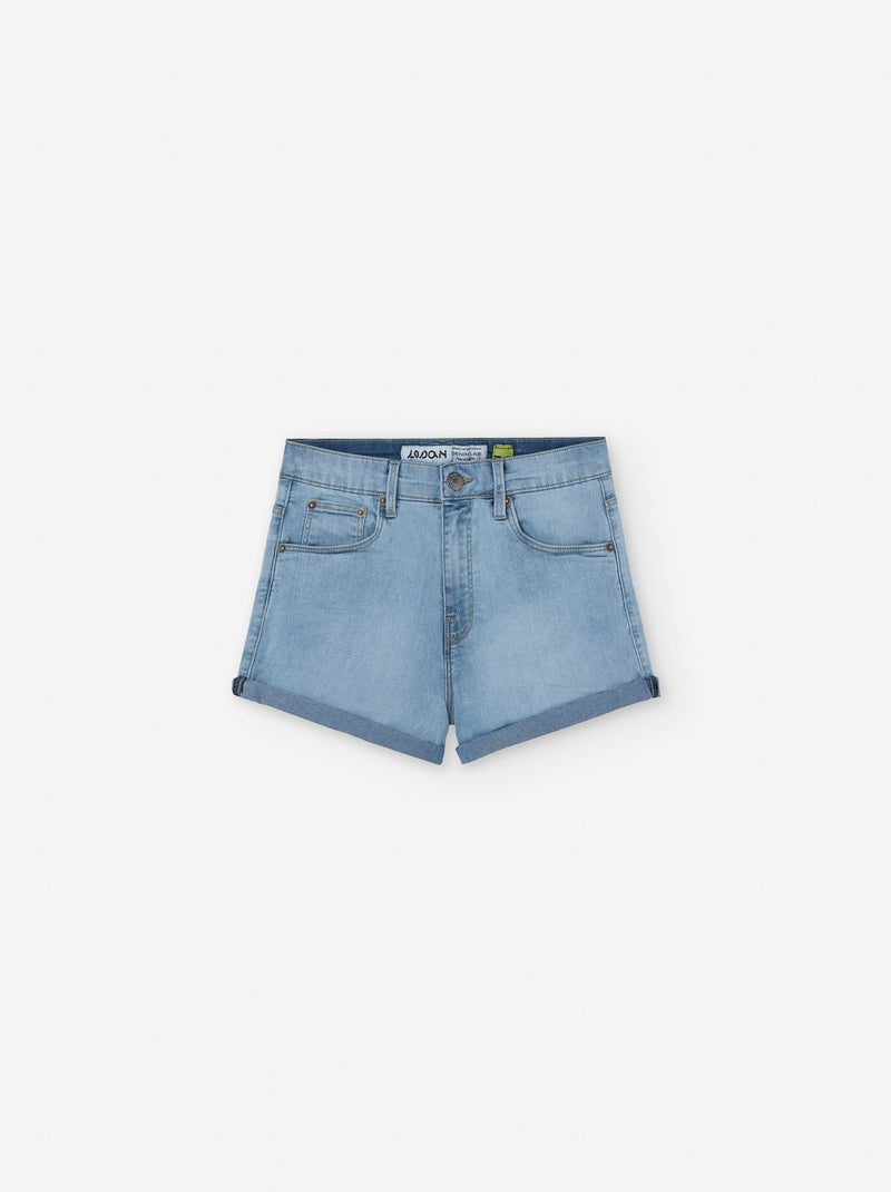 Short Court en Jean Bleu clair - Kiabi