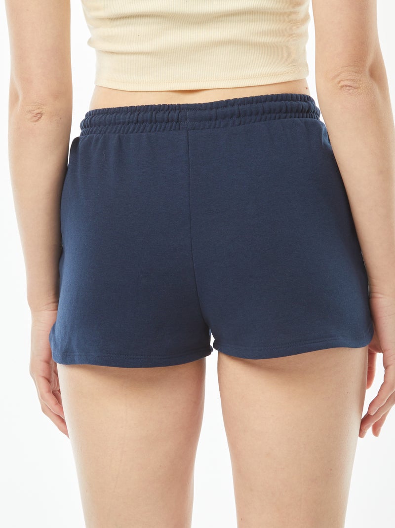 Short court en molleton léger uni Bleu - Kiabi