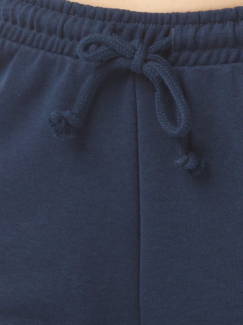 Short court en molleton léger uni Bleu - Kiabi