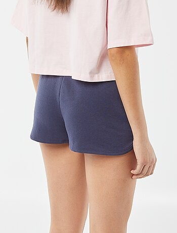Short court en molleton léger uni