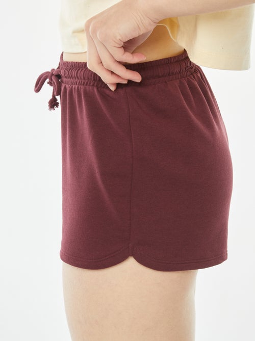 Short court en molleton léger uni - Kiabi