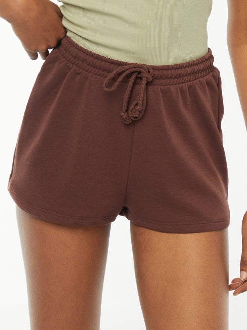 Short court en molleton léger uni - Kiabi