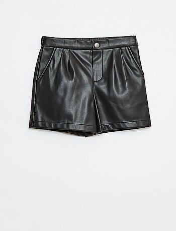 Short court faux cuir