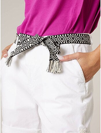 Short court femme en coton stretch 'Deeluxe'