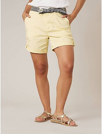 Short court femme en coton stretch 'Deeluxe'