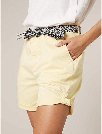 Short court femme en coton stretch 'Deeluxe'